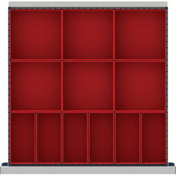 LISTA - 12-Compartment Drawer Divider Layout for 3.15" High Drawers - Apex Tool & Supply