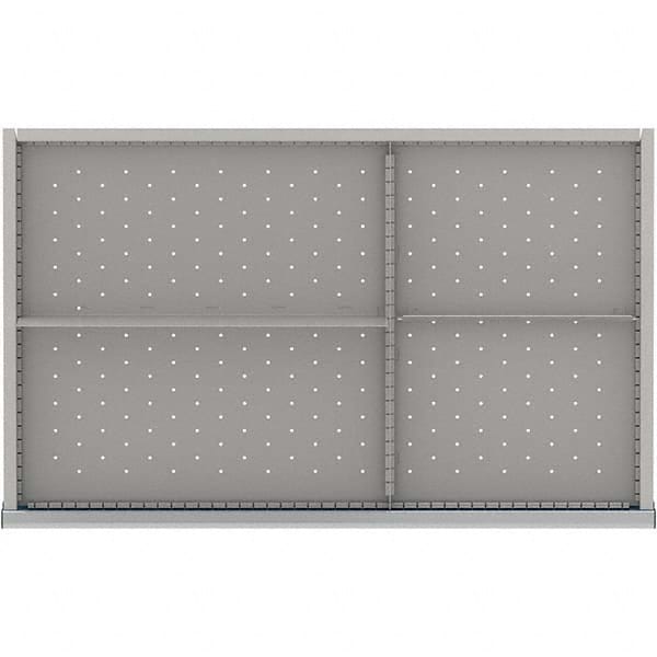 LISTA - 4-Compartment Drawer Divider Layout for 3.15" High Drawers - Apex Tool & Supply