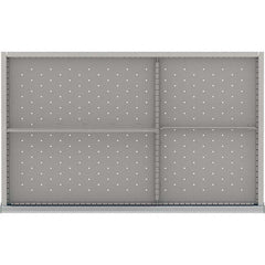 LISTA - 4-Compartment Drawer Divider Layout for 3.15" High Drawers - Apex Tool & Supply