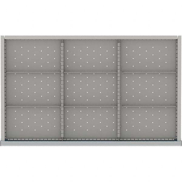 LISTA - 9-Compartment Drawer Divider Layout for 3.15" High Drawers - Apex Tool & Supply