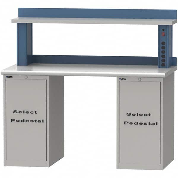 LISTA - Stationary Work Benches, Tables Type: Workstation Top Material: Plastic Laminate - Apex Tool & Supply