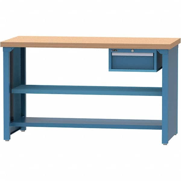 LISTA - Stationary Work Benches, Tables Type: Packaging Table Top Material: Butcher Block - Apex Tool & Supply