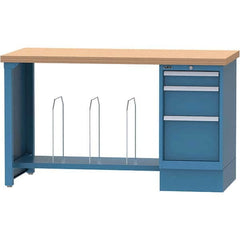 LISTA - Stationary Work Benches, Tables Type: Packaging Table Top Material: Butcher Block - Apex Tool & Supply