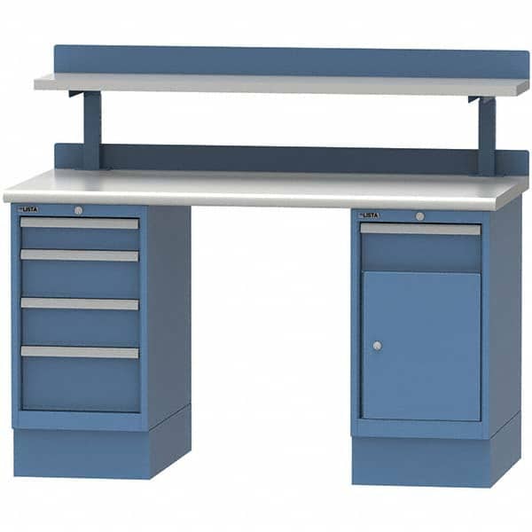 LISTA - Stationary Work Benches, Tables Type: Workstation Top Material: Plastic Laminate - Apex Tool & Supply