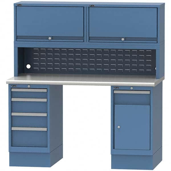 LISTA - Stationary Work Benches, Tables Type: Workstation Top Material: Plastic Laminate - Apex Tool & Supply