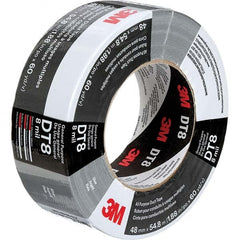 3M - 54.8m x 48mm x 8 mil Black Polyethylene Cloth Duct Tape - Apex Tool & Supply