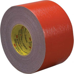 3M - 54.8m x 48mm x 12.1 mil Red Polyethylene Cloth Duct Tape - Apex Tool & Supply