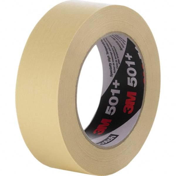 3M - 12mm Wide x 55 m x 7.3 mil Tan Crepe Paper Masking Tape - Apex Tool & Supply