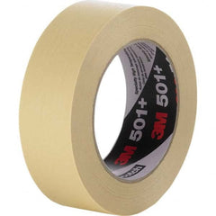 3M - 18mm Wide x 55 m x 7.3 mil Tan Crepe Paper Masking Tape - Apex Tool & Supply