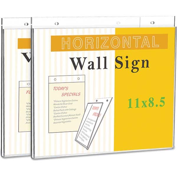 UNIVERSAL - Sign Holders & Frames Type: Wall Mount Sign Holder Sign Height Compatibility (Inch): 8-1/2 - Apex Tool & Supply