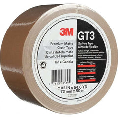 3M - 50m x 72mm x 11 mil Tan Cotton Cloth Gaffers Tape - Apex Tool & Supply