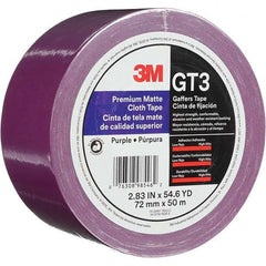 3M - 50m x 72mm x 11 mil Purple Cotton Cloth Gaffers Tape - Apex Tool & Supply