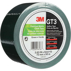 3M - 50m x 72mm x 11 mil Green Cotton Cloth Gaffers Tape - Apex Tool & Supply