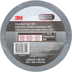 3M - 60 Yd x 1.88" x 5.8 mil Silver Polyethylene Cloth Duct Tape - Apex Tool & Supply