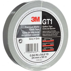 3M - 50m x 24mm x 11 mil Gray Cotton Cloth Gaffers Tape - Apex Tool & Supply