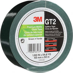 3M - 50m x 48mm x 11 mil Green Cotton Cloth Gaffers Tape - Apex Tool & Supply