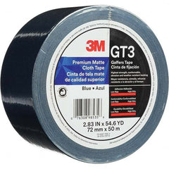 3M - 50m x 72mm x 11 mil Blue Cotton Cloth Gaffers Tape - Apex Tool & Supply