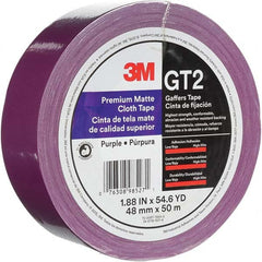 3M - 50m x 48mm x 11 mil Purple Cotton Cloth Gaffers Tape - Apex Tool & Supply