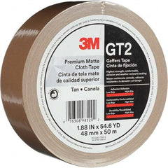 3M - 50m x 48mm x 11 mil Tan Cotton Cloth Gaffers Tape - Apex Tool & Supply