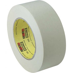 3M - 24mm Wide x 55 m x 5.9 mil Tan Crepe Paper Masking Tape - Apex Tool & Supply