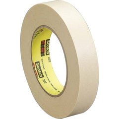 3M - 3/4" Wide x 60 Yd Long x 6.3 mil Tan Crepe Paper Masking Tape - Apex Tool & Supply