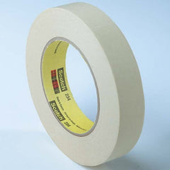 3M - 4" Wide x 60 Yd Long x 5.9 mil Tan Crepe Paper Masking Tape - Apex Tool & Supply