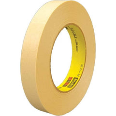 3M - 12mm Wide x 55 m x 6.3 mil Tan Crepe Paper Masking Tape - Apex Tool & Supply