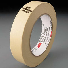 3M - 48mm Wide x 55 m x 4.7 mil Beige Crepe Paper Masking Tape - Apex Tool & Supply