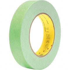 3M - 1" Wide x 60 Yd Long x 6.7 mil Light Green Paper Masking Tape - Apex Tool & Supply