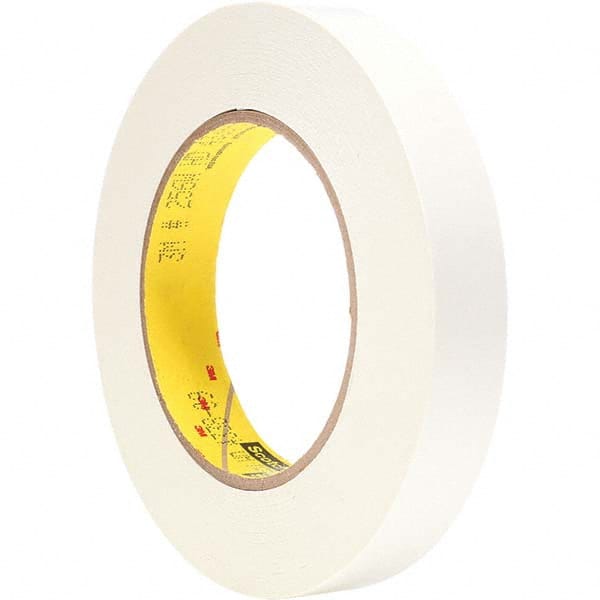 3M - 3/4" Wide x 60 Yd Long x 6.7 mil White Paper Masking Tape - Apex Tool & Supply
