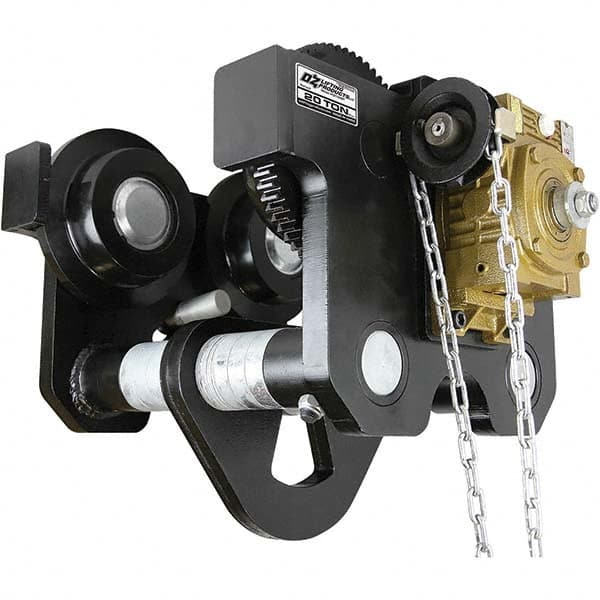 OZ Lifting Products - Trolleys Type: Geared Beam Trolley Load Capacity (Lb.): 40,000.000 - Apex Tool & Supply