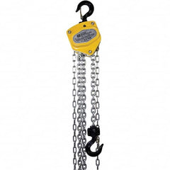 OZ Lifting Products - 1,000 Lb Capacity, 15' Lift Height, Manual Chain Hoist with Overload Protection - Apex Tool & Supply