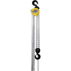 OZ Lifting Products - 6,000 Lb Capacity, 20' Lift Height, Manual Chain Hoist with Overload Protection - Apex Tool & Supply