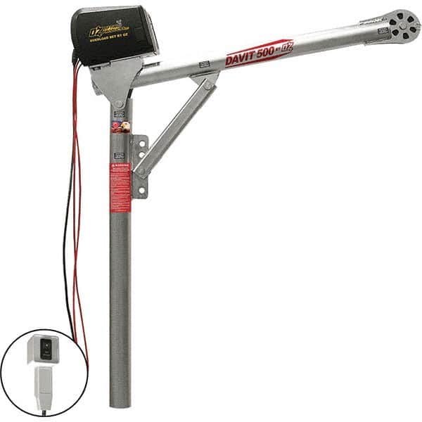 OZ Lifting Products - Davit Cranes Davit Crane Type: Spur Gear Capacity (Lb.): 500 - Apex Tool & Supply