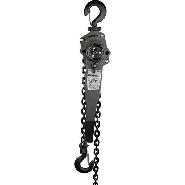 OZ Lifting Products - 3,000 Lb Capacity, 10' Lift Height, Chain Manual Lever Hoist - Apex Tool & Supply