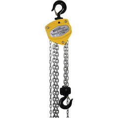 OZ Lifting Products - 3,000 Lb Capacity, 15' Lift Height, Manual Chain Hoist with Overload Protection - Apex Tool & Supply