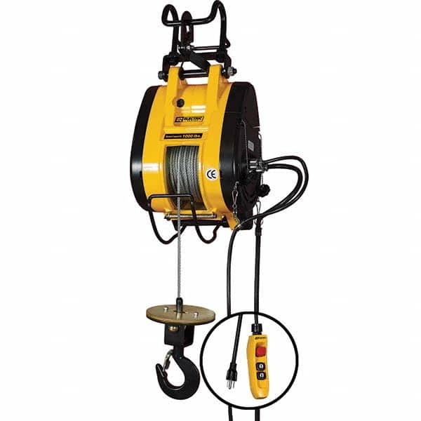 OZ Lifting Products - Electric Hoists Type: Wire Rope Hoist Load Capacity (Ton): 0.5 - Apex Tool & Supply