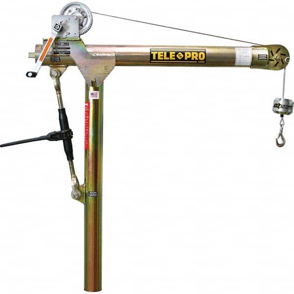 OZ Lifting Products - Davit Cranes Davit Crane Type: Spur Gear Capacity (Lb.): 1,200 - Apex Tool & Supply