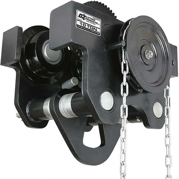 OZ Lifting Products - Trolleys Type: Geared Beam Trolley Load Capacity (Lb.): 20,000.000 - Apex Tool & Supply