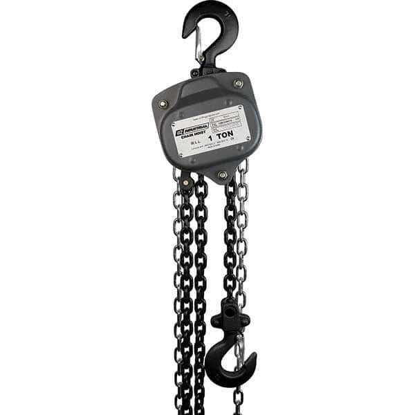 OZ Lifting Products - 2,000 Lb Capacity, 20' Lift Height, Chain Manual Hoist - Apex Tool & Supply
