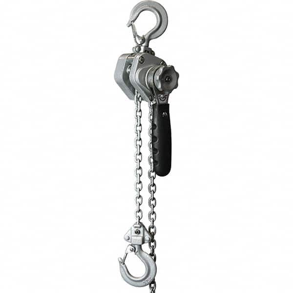 OZ Lifting Products - 500 Lb Capacity, 10' Lift Height, Chain Manual Lever Hoist - Apex Tool & Supply