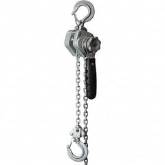 OZ Lifting Products - 500 Lb Capacity, 10' Lift Height, Chain Manual Hoist - Apex Tool & Supply
