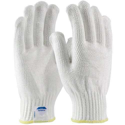 ‎17-D300/XL Gloves Made w/Dyneema - Filament Yarns with Dyneema - 7 Gg - Medium Weight - White - ANSI2 - Exact Industrial Supply