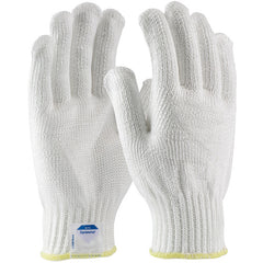 ‎17-D300/XL Gloves Made w/Dyneema - Filament Yarns with Dyneema - 7 Gg - Medium Weight - White - ANSI2 - Exact Industrial Supply