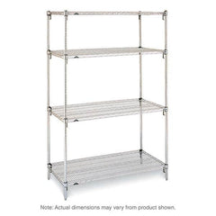 Metro - 2,000 Lb Capacity 4 Shelf Wire Shelving - Starter Unit - Apex Tool & Supply