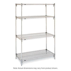 Metro - 2,000 Lb Capacity 4 Shelf Wire Shelving - Starter Unit - Apex Tool & Supply