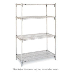 Metro - 2,000 Lb Capacity 4 Shelf Wire Shelving - Starter Unit - Apex Tool & Supply