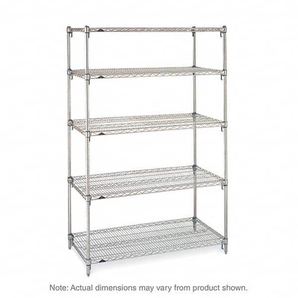 Metro - 2,000 Lb Capacity 5 Shelf Wire Shelving - Starter Unit - Apex Tool & Supply