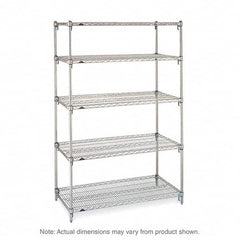 Metro - 2,000 Lb Capacity 5 Shelf Wire Shelving - Starter Unit - Apex Tool & Supply