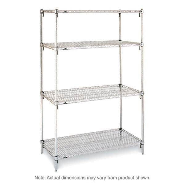 Metro - 2,000 Lb Capacity 4 Shelf Wire Shelving - Starter Unit - Apex Tool & Supply